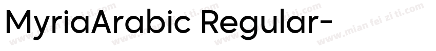 MyriaArabic Regular字体转换